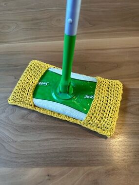 Reusable cotton sweeper pad.
New. Handmade.